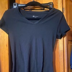 Black V-Neck Tee